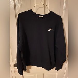 Nike fleece crewneck sweatshirt black XL